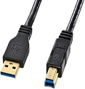 サンワサプライ USB3.0ケーブル(USB3.0 Aオス－USB3.0 Bオス) 2m ブラック KU30-20BK