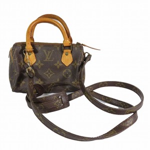 ルイヴィトン LOUIS VUITTON M41534 ミニスピーディ 2WAY ミニバッグ ショルダーバッグ MARRON GOLD モノグラム レディース ?C7