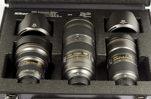 【コレクション新品】ニコンNIKKOR 14-24mm f/2.8G AF-S NIKKOR 24-70mm f/2.8E AF-S NIKKOR 70-200mm f/2.8E 100周年限定版