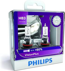  HB3 フィリップス 自動車用バルブ&ライト ヘッドライト ハロゲン HB3 3200K ヴィジョンプラス 車検対応 2個入り 
