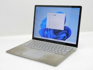 【1円スタート】Microsoft Surface Laptop 2 1769 Core i5 8350U 1.7Ghz 8GB 256GB(SSD) 13.5インチ (2256×1504) マルチタッチ Win11Pro