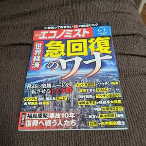 週刊エコノミスト 2021年6月1日号 世界経済 急回復のワナ　いま知っておきたい11の経済リスク