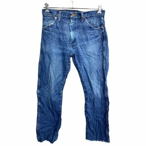 Wrangler カウボーイ ロングパンツ W33 ラングラー 13MWZ インディゴ コットン メキシコ製 古着卸 アメリカ仕入 2403-220