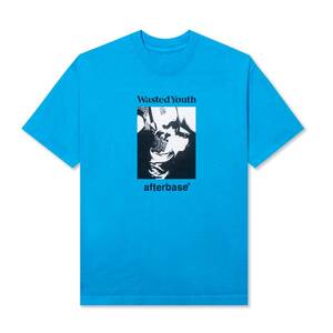 新品未使用品★Lサイズ★afterbase X WASTED YOUTH DRUNK TEE BLUE★VERDY Girls Don