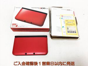 【1円】ニンテンドー3DSLL 本体 セット レッド/ブラック SPR-001 任天堂 初期化/動作確認済 3DS LL J09-030tm/F3