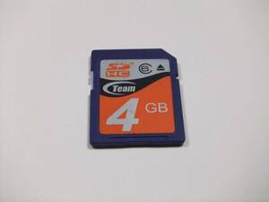 SDHCカード 4GB CLASS6 フォーマット済み Team