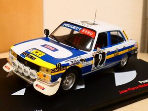 ラリーカーコレクション 1/43 プジョー 504 クーペ V6 #2 サファリラリー 1976 デアゴスティーニ ミニカー