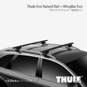 THULE スーリー フット＋バー 1台分セット エヴォレイズドレール+ウイングバーエヴォ JAGUAR X-TYPE J51# 710410+7112B