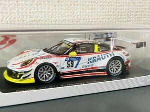 激レア！300台限定 1/43 スパーク ポルシェ 911 GT3 R マンタイ ニュル24時間 2017 検 AMG R8 M6 720 ヴァンテージ 488 ウラカン NSX GT-R