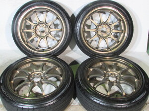 ☆RAYS■VOLKRACING■CE28N■FORGED/鍛造■ボルクレーシング■215/45R17■100-5H/17-7.5J/+50■ブリヂストン■プレイズPXⅡ■86.プリウス等