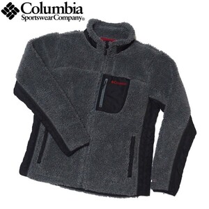 ★Columbia コロンビア 214 PL3276 ボア フリース ジャケット レディース XLサイズ ダークグレー×ブラック★