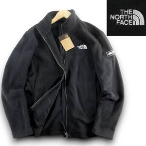 新品◆THE NORTH FACE◆FUZZY FLEECE JACKET ファジー フリース フルジップ ジャケット L 黒◆ノースフェイス ロゴ刺繍◆J1874a