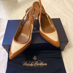 ブルックスブラザーズ　BROOKS BROTHERS パンプス ヒール シューズ イタリア製 レザー 本革 靴