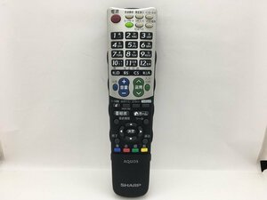 SHARP　リモコン　GA835WJSA　中古品F-1666