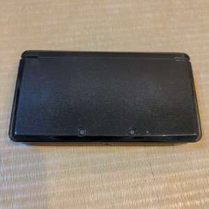 【中古】ニンテンドー3DS本体　 コスモブラック 初期化済　ジャンク