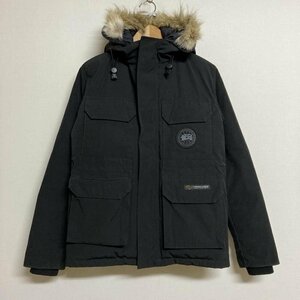 カナダグース CANADA GOOSE EXPEDITION PARKA ワッペン コヨーテファーフード ダウンジャケット 4565JLB M 黒 / ブラック ロゴ、文字