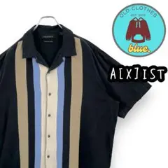 A[X]IST アクシス ライン 半袖シャツ ブラック 黒 XXLサイズ