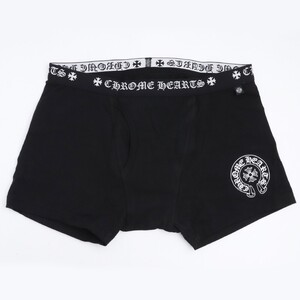 未使用 CHROME HEARTS ショートボクサーパンツ Lサイズ ブラック CH1300 クロムハーツ Boxer Brief Shorts ブリーフ インナー 下着