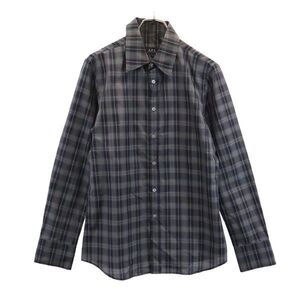 アーペーセー 日本製 チェック 長袖 シャツ 1 グレー系 A.P.C. メンズ