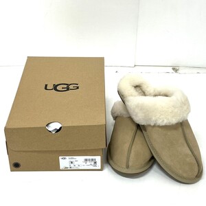 【新品未使用】UGG ムートン スリッパ アグ スリッポン 1160872 レディース 冬 ルームシューズ もこもこ スリッパ マスタードシード 25cm