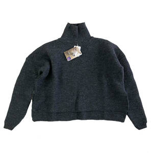 KERRY WOOLLEN MILLS ケリーウーレンミルズ ハイネック ニット　Pearl Stitch Polo Neck　Charcoal　レディース