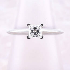 31647★Tiffany&Co.★ プリンセスカット ダイヤリング 0.36ct