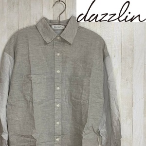 新品未使用★dazzlin★ダズリン★コットンシャツ★サイズF　719-9　