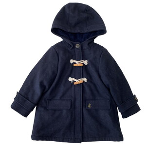 L1A001 子ども服 アウター 男の子 80 サイズ PETIT BATEAU プチバトー ネイビー 紺 ピーコート