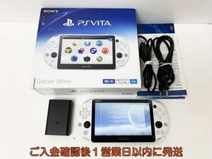 【1円】PSVITA 本体 セット ホワイト SONY Playstation VITA PCH-2000 初期化/動作確認済 B06-322rm/F3