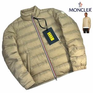 定価約20万 新品 MONCLER GENIUS モンクレール ジーニアス HELFFERICH ダウンジャケット サイズ3/L相当 ベージュ 21AW トリコロール A2976