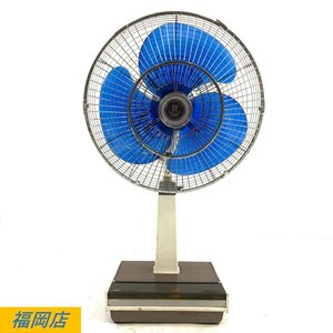 National ELECTRIC FAN F-35MG ナショナル レトロ扇風機 3枚羽根 羽根径:35cm 送風動作OK 動作/状態説明あり＊現状品【福岡】