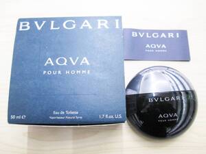 BVLGARI　AQVA　POUR　HOMME　50ml　ブルガリ　アクアプールオム　オード・トワレ