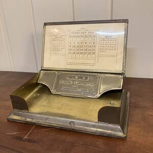 【vintage】アドバタイジング antique 店舗什器 店舗ディスプレイ us 古着 古道具 アンティーク ヴィンテージ デスクノートホルダー 真鍮製