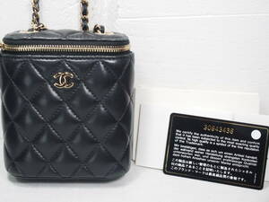 CHANEL シャネル ショルダーバッグ ミニバニティバッグ ラムスキン USED品 良品