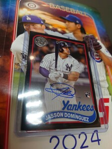 /199 RC Jasson Dominguez auto topps 2024 update ジェイソン ドミンゲス 直書き直筆サイン