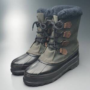 W2834//カナダ製*ソレル/SOREL*WOS 8/ライナー付き/スノーブーツ/ウインターブーツ/レザーブーツ/靴/茶/ブラウン