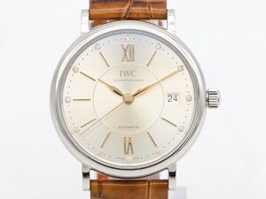 【 インターナショナル・ウォッチ・カンパニー IWC 】IW458101 ポートフィノ デイト 12Pダイヤ SS/革 自動巻 メンズ □新着 70270-1