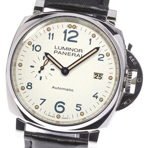 パネライ PANERAI PAM00906 ルミノール ドゥエ 3デイズ アッチャイオ 自動巻き メンズ 良品 保証書付き_743093【ev15】