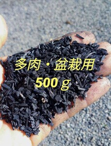 静岡県産 柔らかい竹炭 多肉・盆栽用500g【約2mm~4mmの粒】