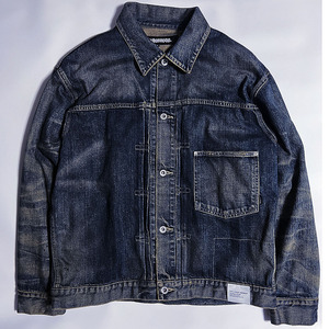 NEIGHBORHOOD 23AW SAVAGE DENIM TYPE-1 JACKET 232XBNH-JKM01 インディゴM ネイバーフッド 1st デニムジャケット Gジャン サベージ