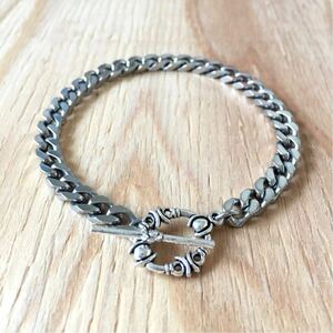 新品同様 BEAMS Silver Chain Bracelet ビームス シルバーチェーンブレスレット 喜平チェーン アクセサリー 腕輪 インディアンジュエリー