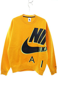 ナイキ NIKE × KIM JONES AS U NRG AM FLC CREWNECK CIRCUIT M DD0693-804 キムジョーンズ ラバーロゴ クルーネック スウェット ●241101