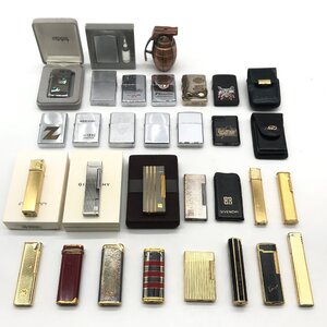 1円 Dunhill Cartier Zippo GIVENCHY ジバンシィ ダンヒル カルティエ ジッポ ガスライター ケース まとめ セット ゴールド シルバー h22