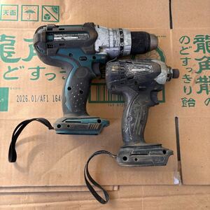 送料無料　 1スタ　makita マキタ ドライバドリル　DF454D 工具　インパクトドライバー　TD146DX2 18V 工具 電動工具　HITACHI ジャンク