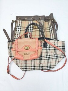 ■ 《 BURBERRY バーバリー まとめ売り3点セット トート ショルダーバッグ レディース 》 P