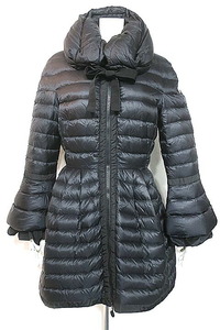 【中古】MONCLER モンクレール コート ダウンコート レディース COUPERIN クープラン ブラック フレア サイズ1