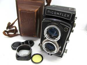 1円～ レトロ シャッターOK RICOHFLEX リコーフレックス 二眼レフカメラ CITIZEN-MXV f=8cm 1:3.5 