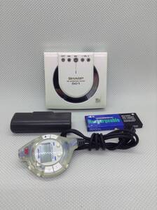 U459◇SHARP MD-ST501-W Portable MD Player WALKMAN シャープ ポータブルMDプレーヤー ウォークマン ジャンク 中古品