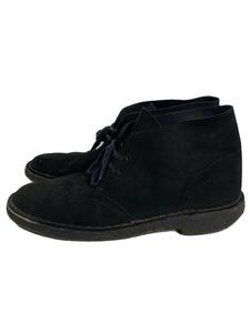 Clarks◆チャッカブーツ/US9/BLK/スウェード