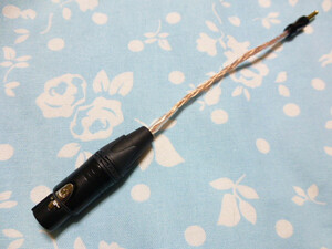 XLR コネクタ 4ピン (メス) → 4.4mm5極 変換ケーブル PCOCC 16芯 ブレイド編 13cm (4.4mm 変更可) ZX300 Fiio M15 ZX507 Cayin N8 R2R2000